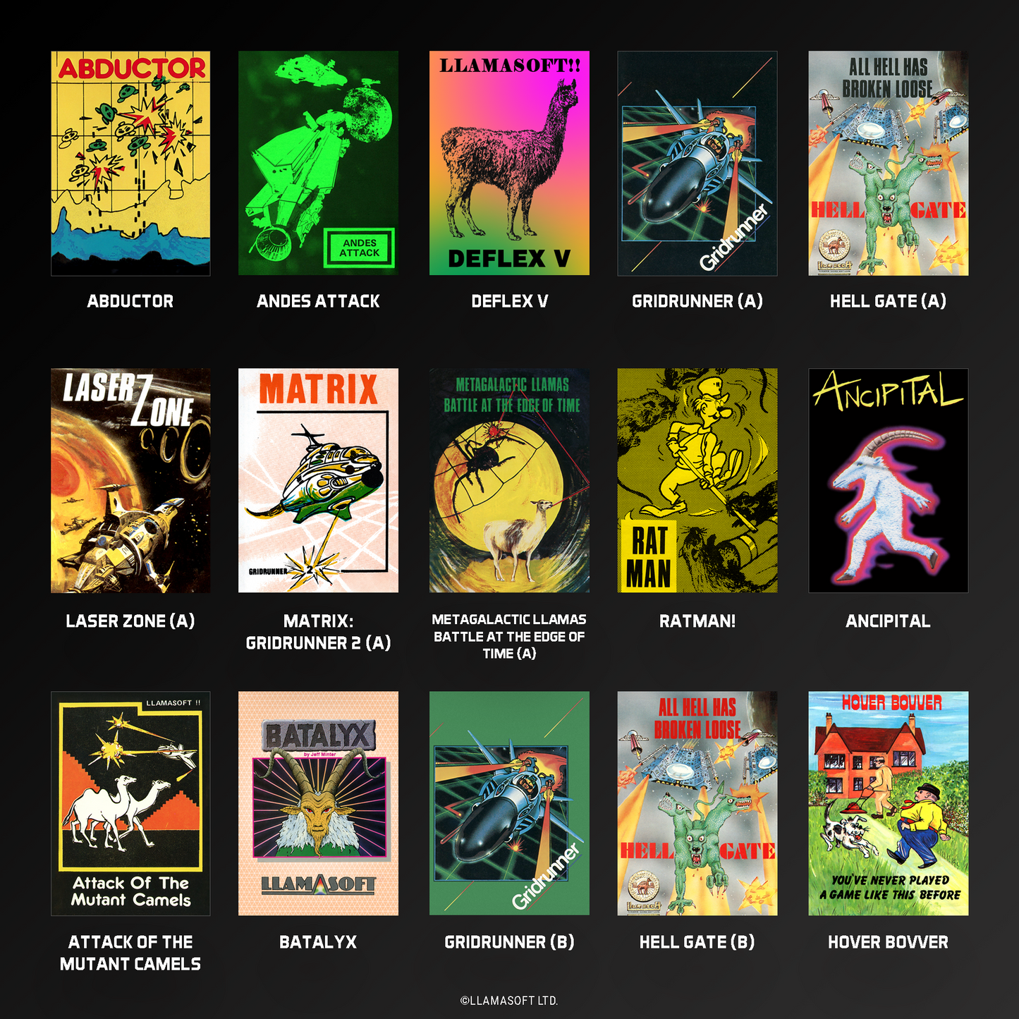 Cartucho Evercade The Llamasoft Collection