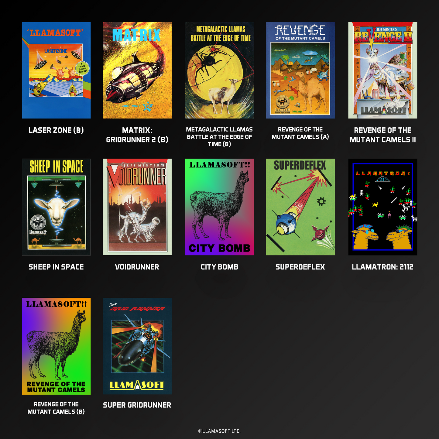 Cartucho Evercade The Llamasoft Collection