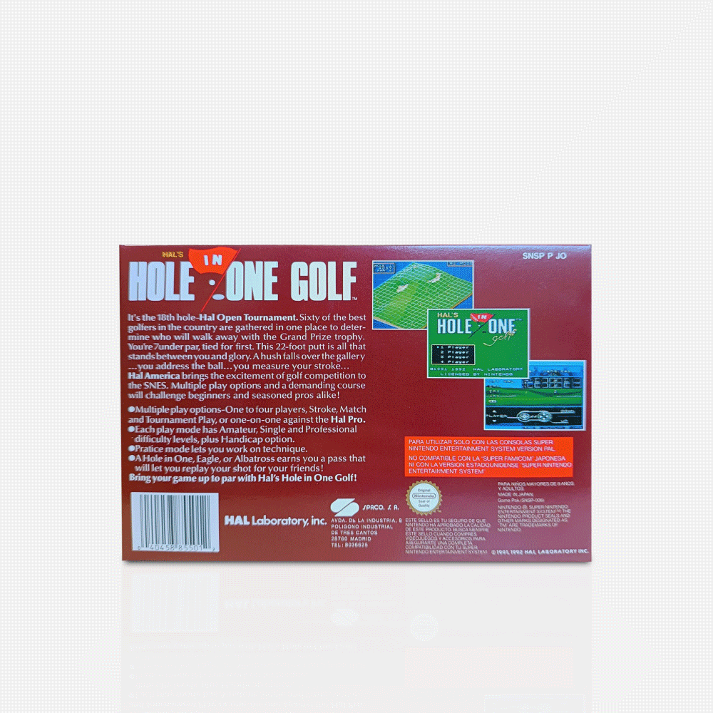 Caja Coleccionista SNES Hole in One Golf