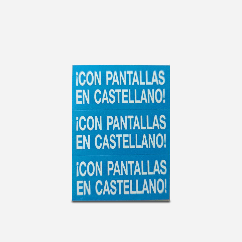 Pegatinas Con Pantallas en Castellano SPACO Pack de 3