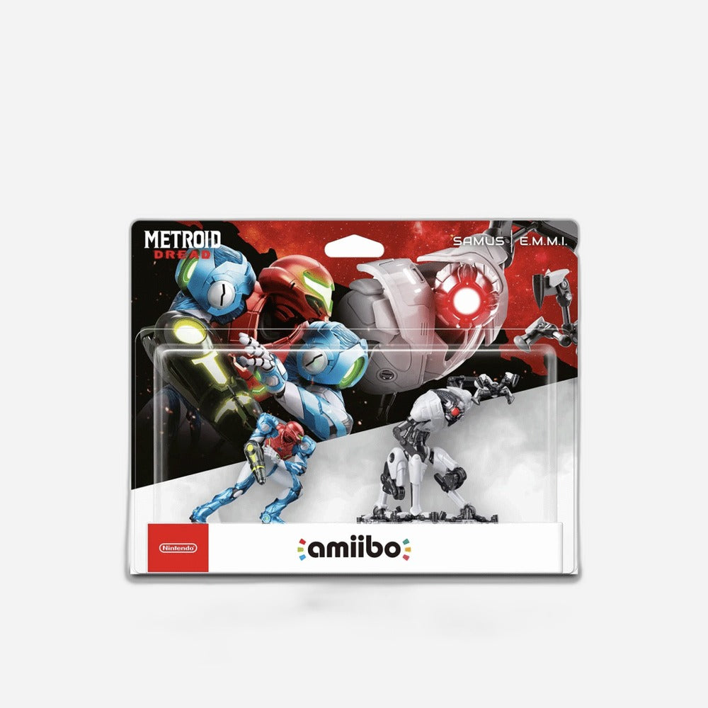 Metroid Dread Amiibo 2-Pack – Samus & E.M.M.I. Figures (Nintendo Switch, 2021)