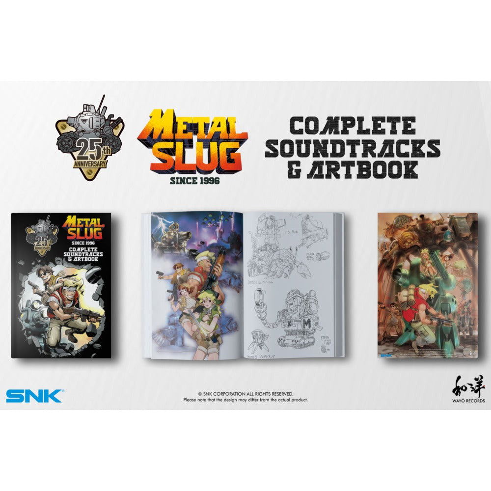 Metal Slug Banda Sonora Completa & Libro de Arte con Emblema edición limitada