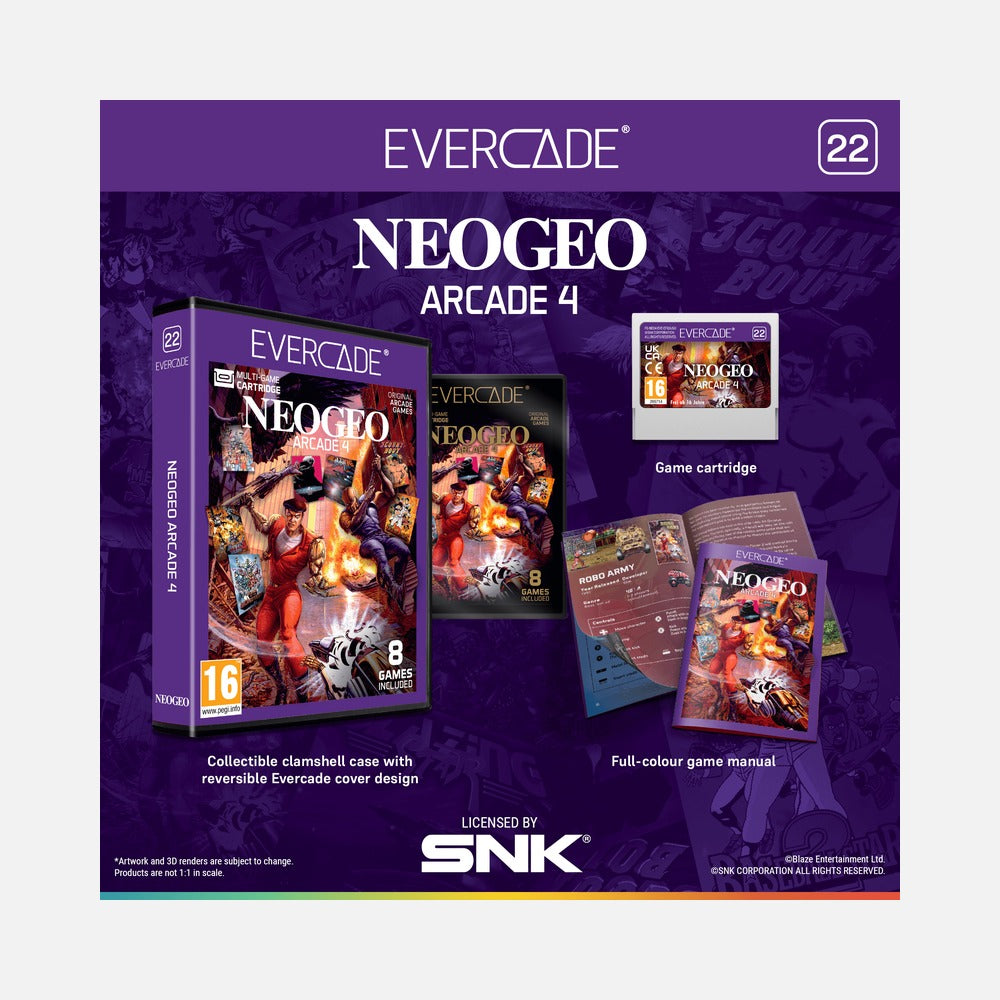Cartucho Evercade NEOGEO Arcade 4