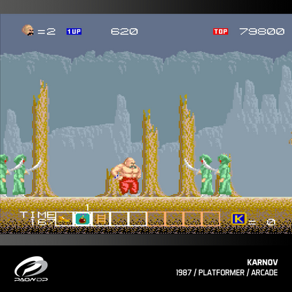 Cartucho Evercade Windjammers Karnov & Friends