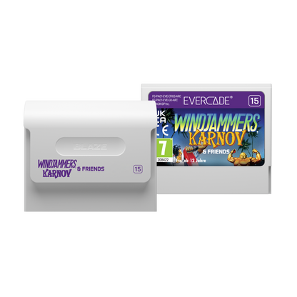 Cartucho Evercade Windjammers Karnov & Friends