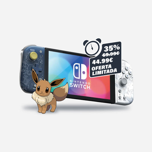 Mando Hori Split Pad Compact Eevee para Switch