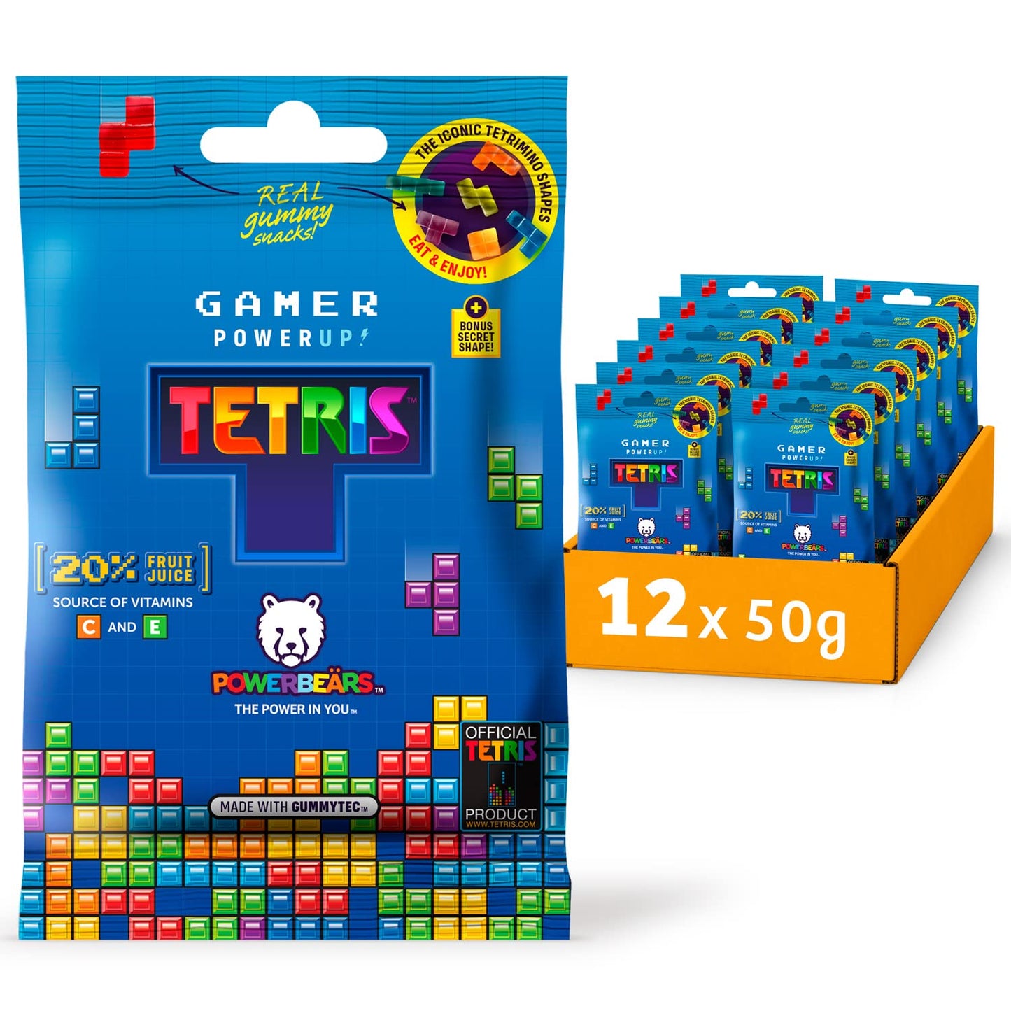 Gominolas Tetris (pack de 12 x 50g)
