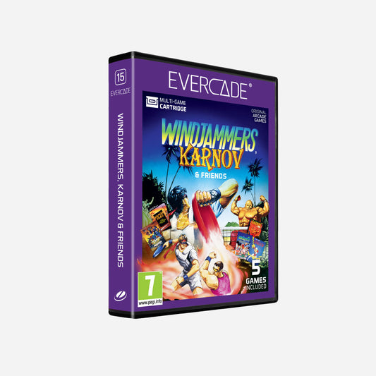 Cartucho Evercade Windjammers Karnov & Friends