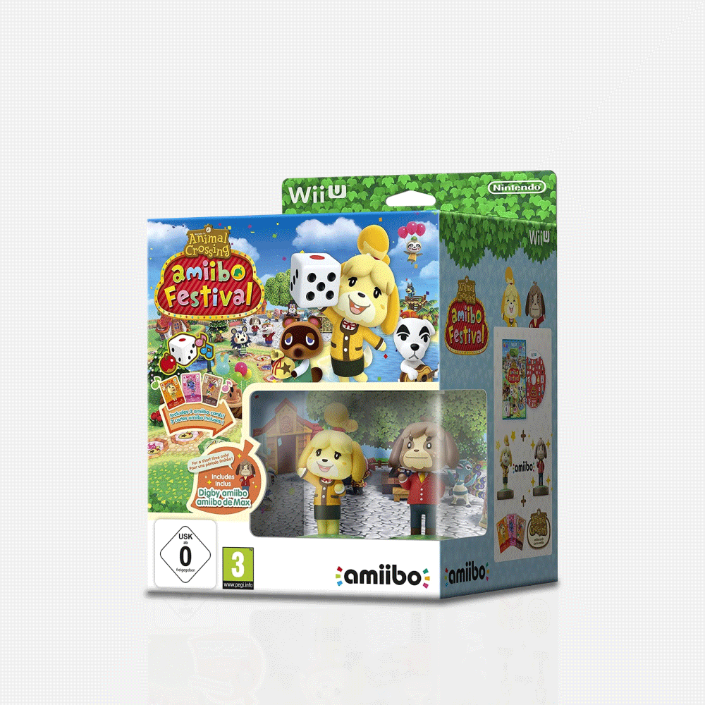 WiiU Animal Crossing: Amiibo Festival (Incluye 2 Figuras Amiibo + 3 Tarjetas Amiibo)